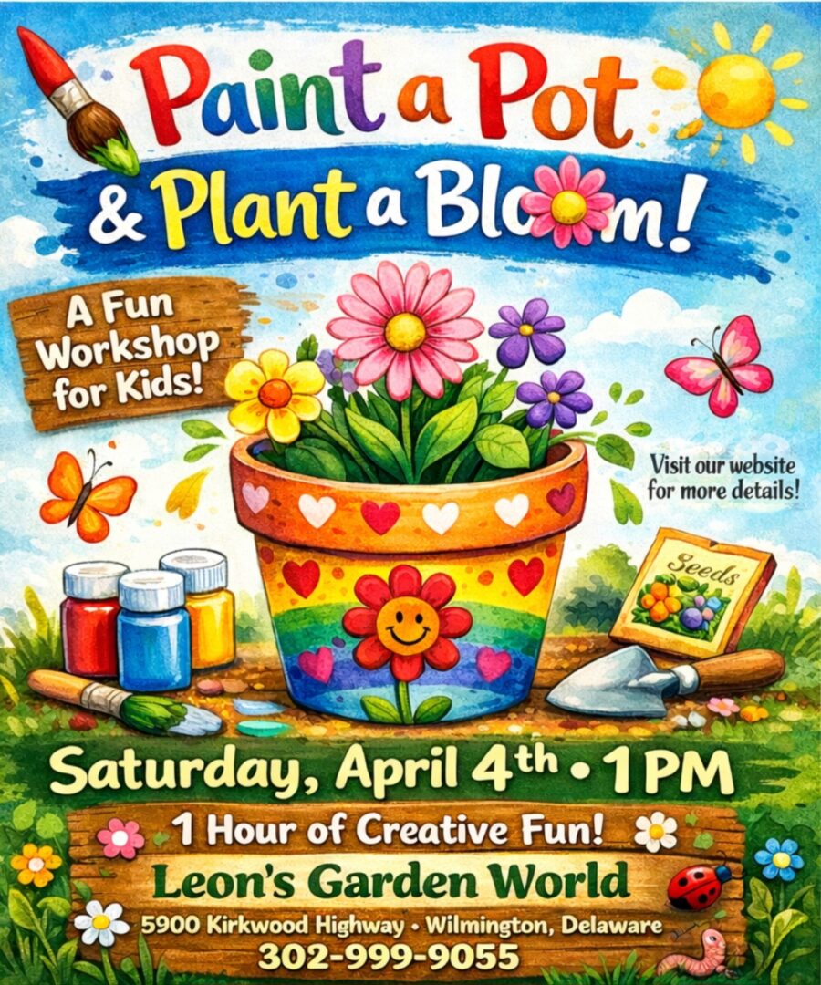 Paint a Pot & Plant a Bloom! Kids Spring Workshop