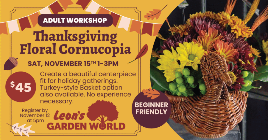 Thanksgiving Floral Cornucopia - Nov 15